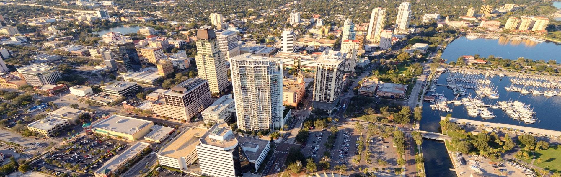 View of Downtown St. Petersburg near Crescent Heights real estate in Florida